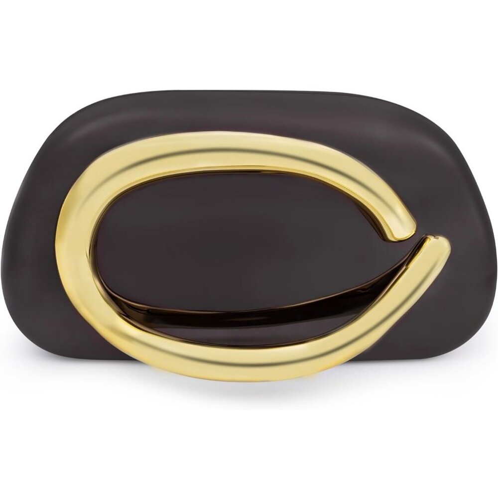 Women's Black Small Formal Evening Lightweight Stylish High Quality Party Clutch